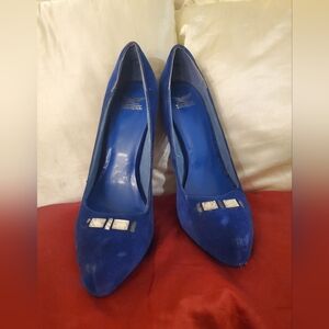 Shiekh Blue Pump Stiletto Heel 9 M